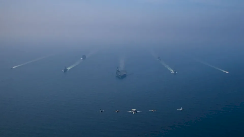 American Military Review in the Arabian Sea After Muscat Talks: "Peace Through Strength"
