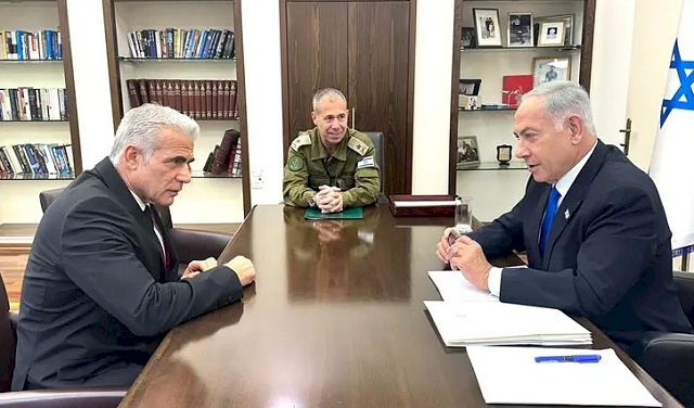 Lapid Accuses Netanyahu of Falsifying Security Discussion Protocol and Calls for Criminal Investigation Against Him