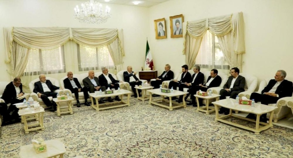 Hamas and Iran Discuss Political Developments in the Region and Updates on the Aggression Against Gaza