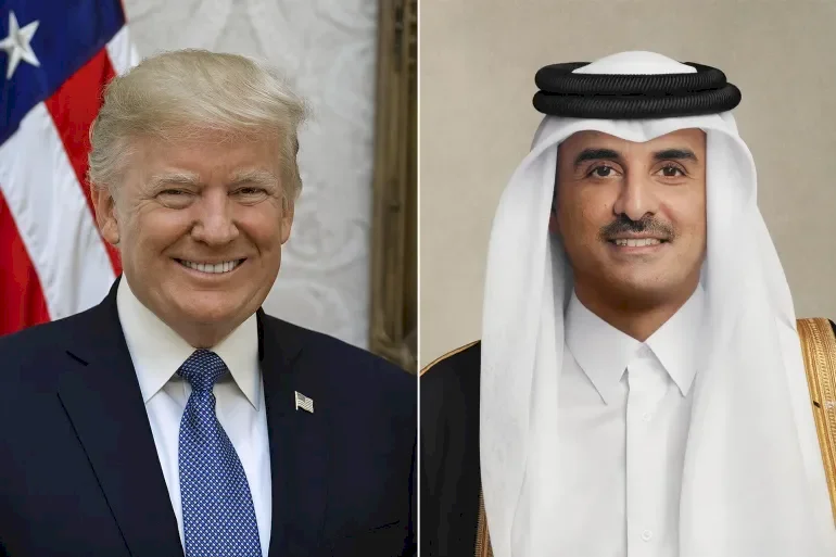 أمير قطر وترامب يناقشان خفض التصعيد بالمنطقة في اتصال هاتفي