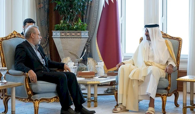 Qatar's Emir and Larijani Discuss Regional Developments and De-escalation Efforts