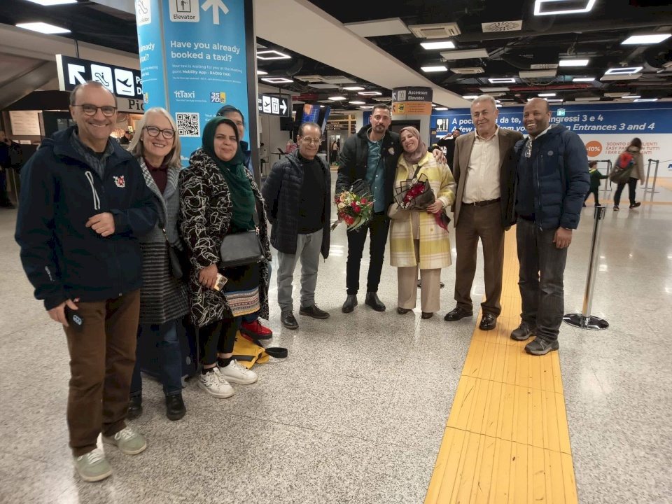 Ghada Shhada, Fatah Representative in Italy, Receives a Number of Gaza Injured