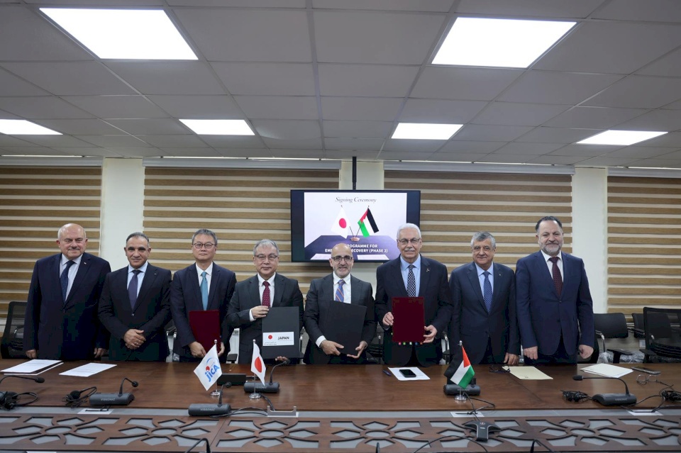Japan Supports Emergency Recovery Program in Palestine with Over $27 Million