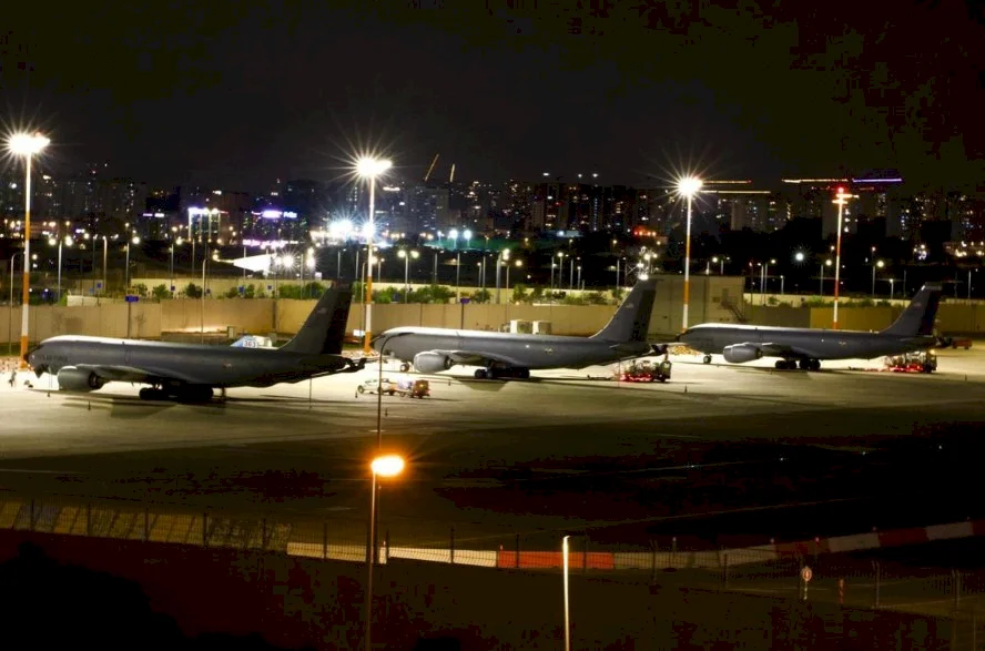 Arrival of an American airlift to Israel and another carrier approaching the shores of Haifa