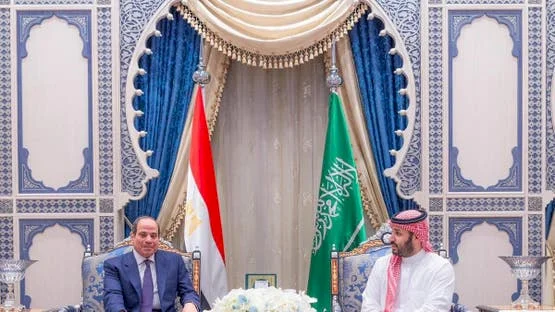ولي العهد السعودي والرئيس المصري يناقشان تداعيات التصعيد العسكري في المنطقة