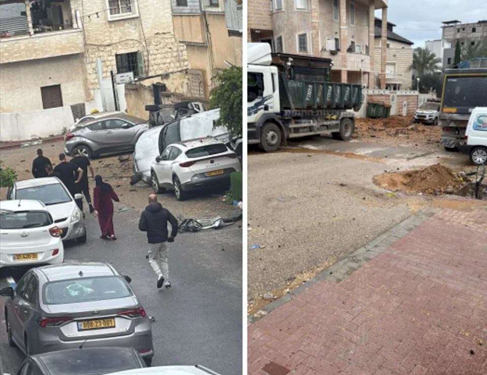 Kfar Qassem : 5 blessés à cause des débris de roquettes et poursuite des opérations de recherche sur le terrain (Vidéo)