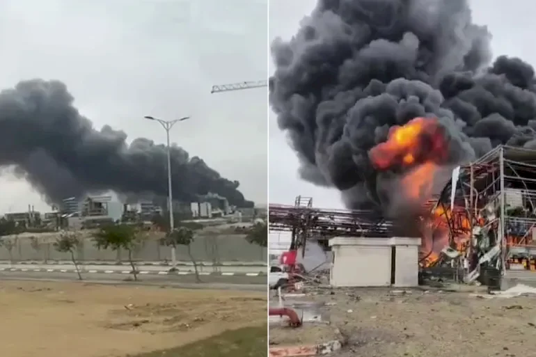 Israel announces leak of hazardous materials due to Iranian missile targeting chemical plant