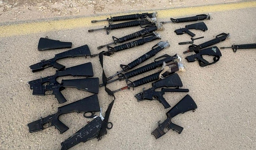 The Occupation Army Announces the Foiling of Weapon Smuggling from Egypt