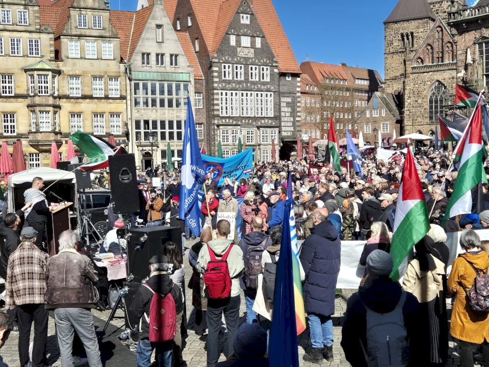 הקהילה הפלסטינית בברמן מארגנת הפגנה סולידרית עם האסירים בשיתוף עם מוסדות גרמניים