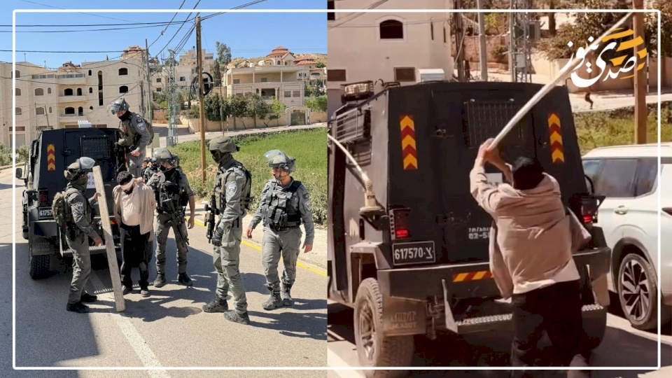 L'occupation arrête un jeune de Mughayir après qu'il ait tenté de frapper un véhicule militaire avec un morceau de bois