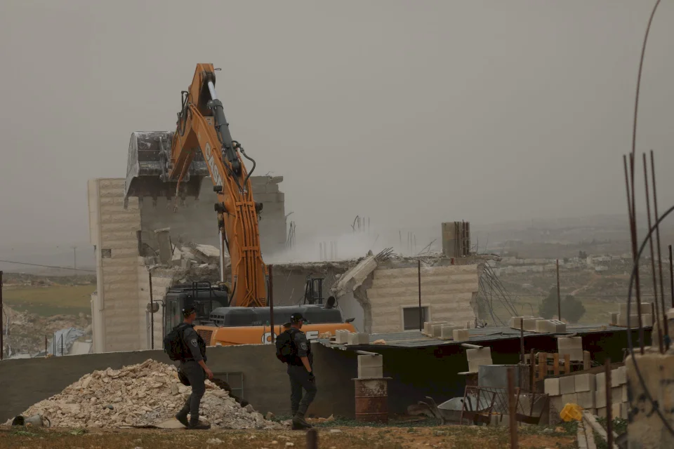 The Occupation Begins Demolition of a House in Kafr Dik, West of Salfit