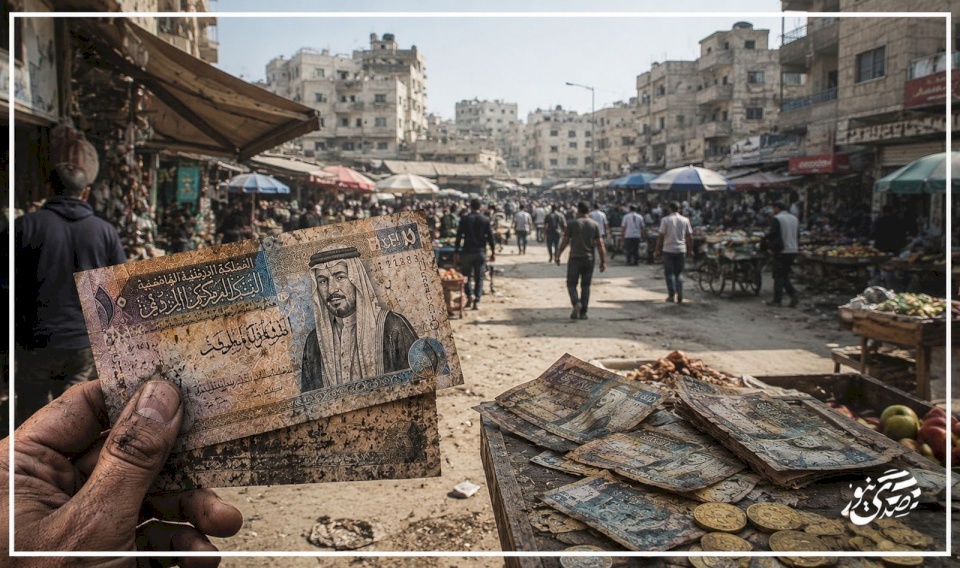 Le dinar jordanien dans la bande de Gaza... un excédent inutile en raison de la réalité de la guerre