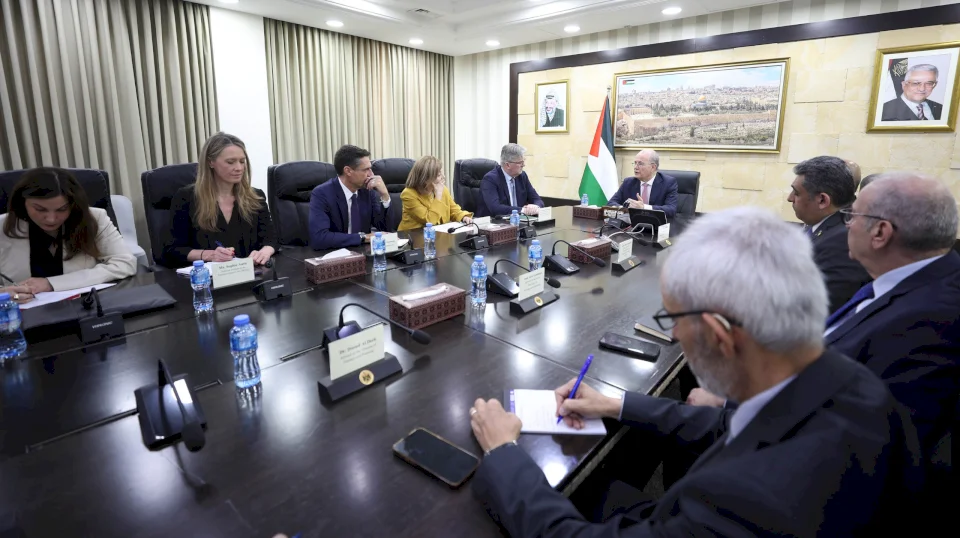 Prime Minister Meets High-Level European Delegation on the Sidelines of the Launch of the Eighth Edition of the Palestinian-European Investment Platform