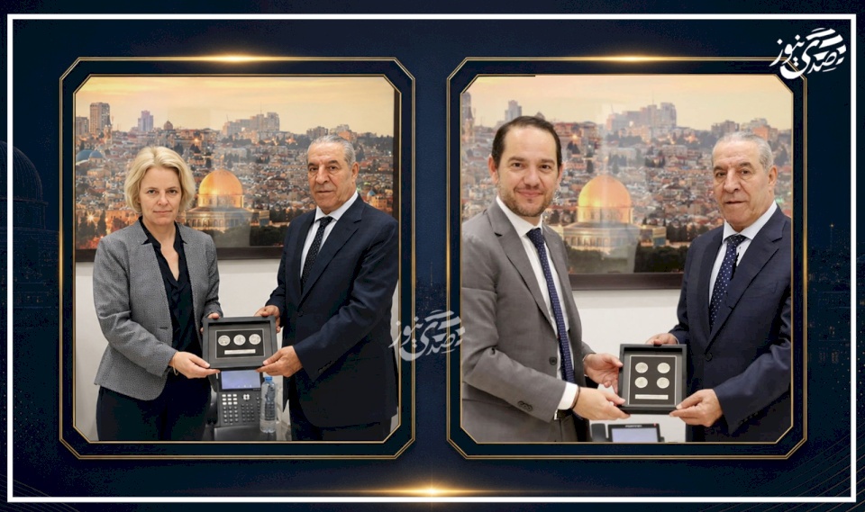 הشيخ מקבל את הקונסול הכללי הצרפתי ואת נציגת הקונפדרציה השוויצרית בשני מפגשי פרידה