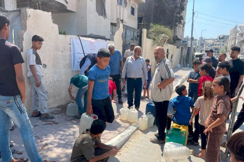 مؤسسة (RVF) تفتتح وحدة تحلية مياه جديدة شمال قطاع غزة