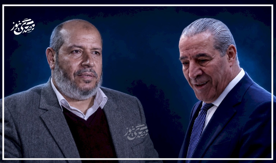 حسين الشيخ يهنئ خليل الحية بمناسبة انتخابه رئيسا للمكتب السياسي لحماس